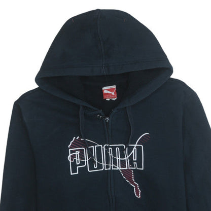 Womens UK Size M Puma Black Full Zip Hoodie