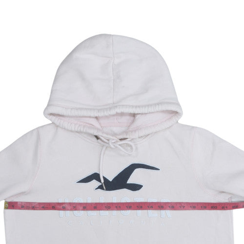 Womens UK Size M Hollister Beige Pullover Hoodie