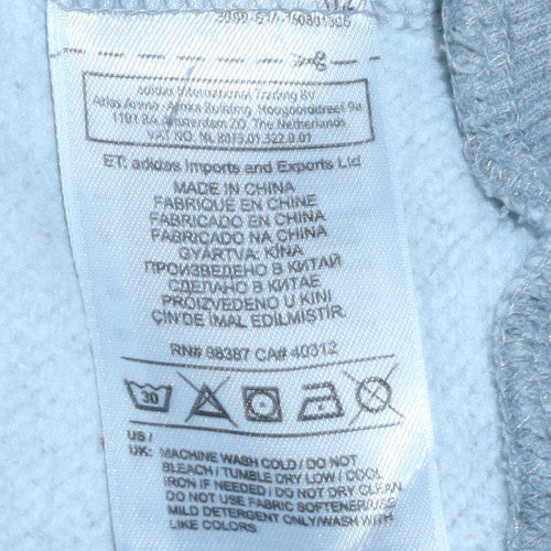 Mens UK Size S Adidas Grey Pullover Hoodie