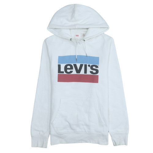 Mens UK Size S Levi's White Pullover Hoodie