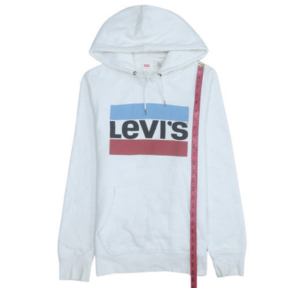 Mens UK Size S Levi's White Pullover Hoodie