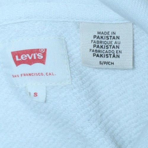 Mens UK Size S Levi's White Pullover Hoodie