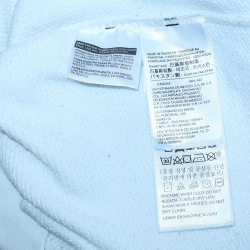Mens UK Size S Levi's White Pullover Hoodie