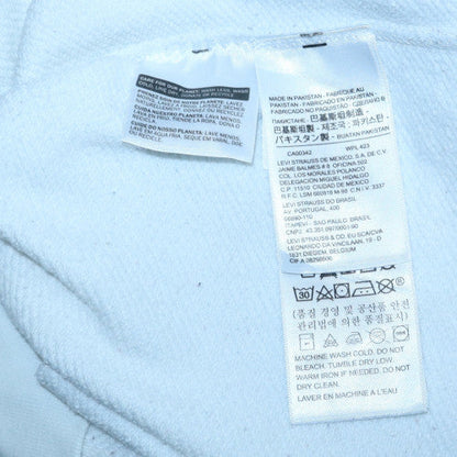 Mens UK Size S Levi's White Pullover Hoodie