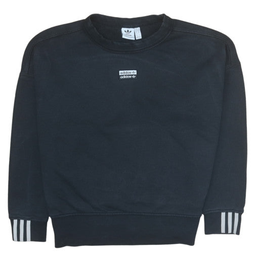 Womens UK Size 8 Adidas Black Pullover Sweatshirt