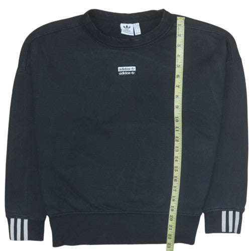 Womens UK Size 8 Adidas Black Pullover Sweatshirt