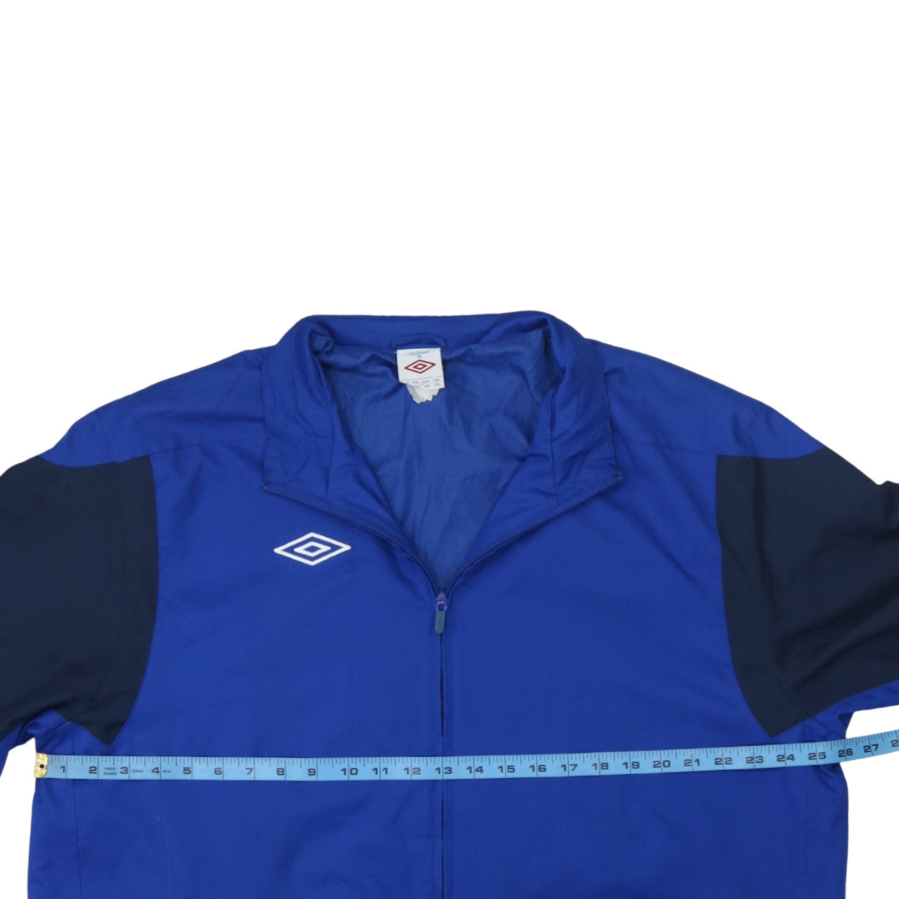 Umbro Men's Blue Track Jacket Size L Polyester Zip Front