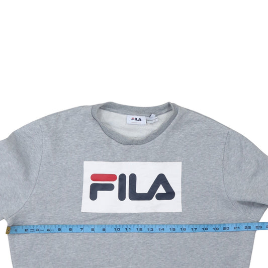 Womens UK Size L Fila Grey Pullover Sweatshirt