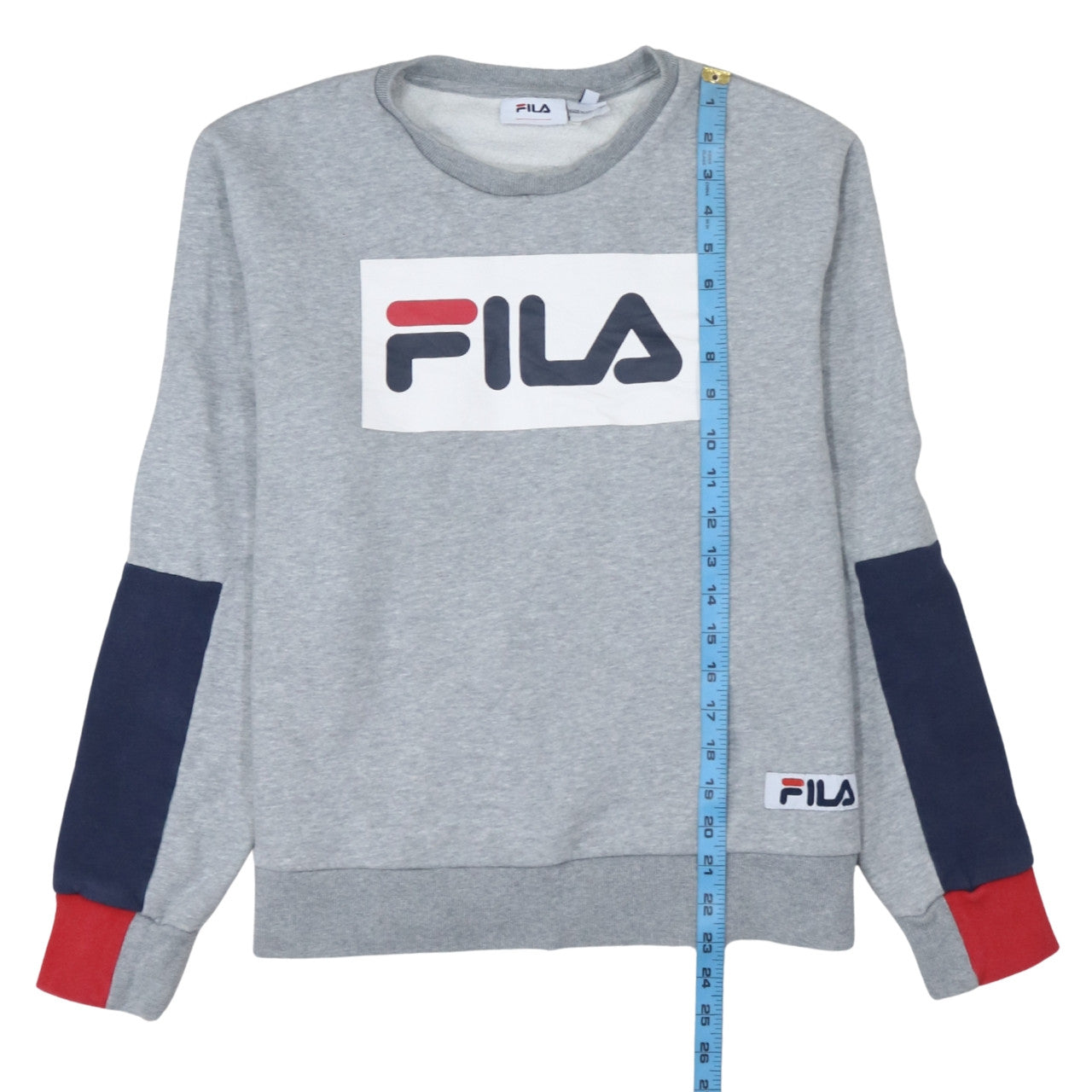 Womens UK Size L Fila Grey Pullover Sweatshirt