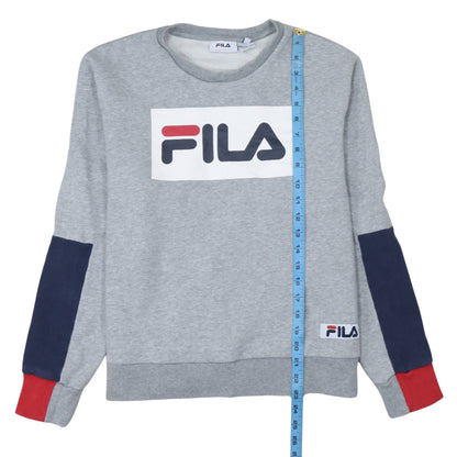 Womens UK Size L Fila Grey Pullover Sweatshirt