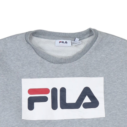 Womens UK Size L Fila Grey Pullover Sweatshirt