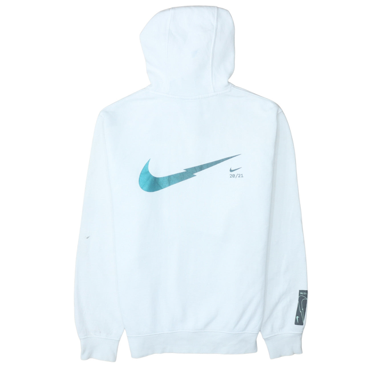 Womens UK Size S Nike White Pullover Hoodie