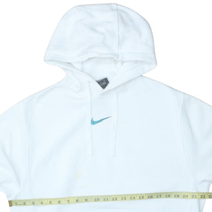 Womens UK Size S Nike White Pullover Hoodie