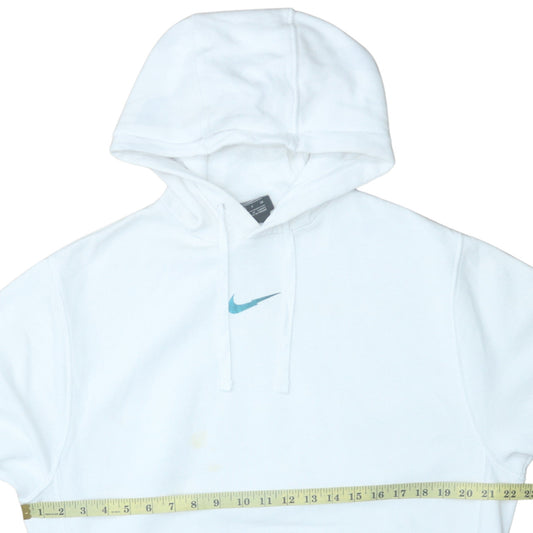 Womens UK Size S Nike White Pullover Hoodie