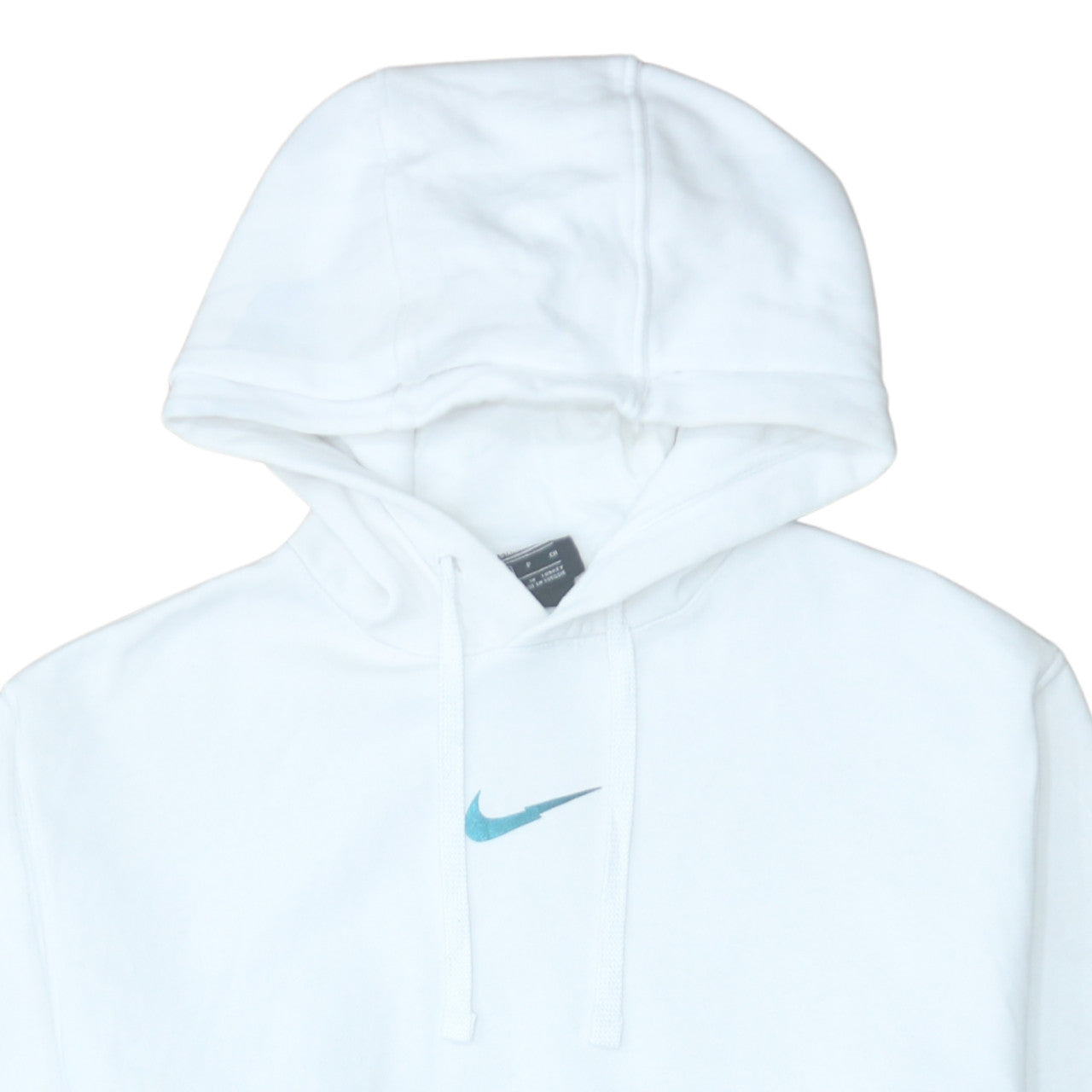 Womens UK Size S Nike White Pullover Hoodie