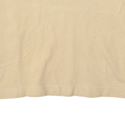 Lacoste Men's Beige Vintage Cotton Polo Shirt M Short Sleeve