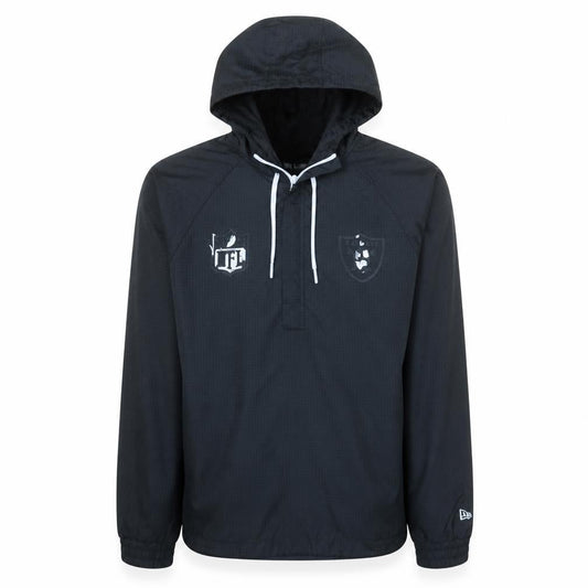 New Era NFL Raiders Black Men's Medium Hooded Windbreaker Jacket