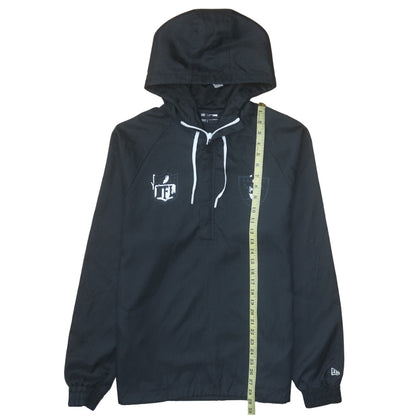 New Era NFL Raiders Black Men's Medium Hooded Windbreaker Jacket