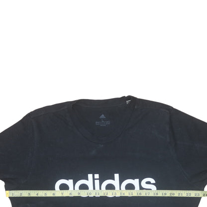 adidas Men's Black Large Graphic Logo Short Sleeve T-Shirt