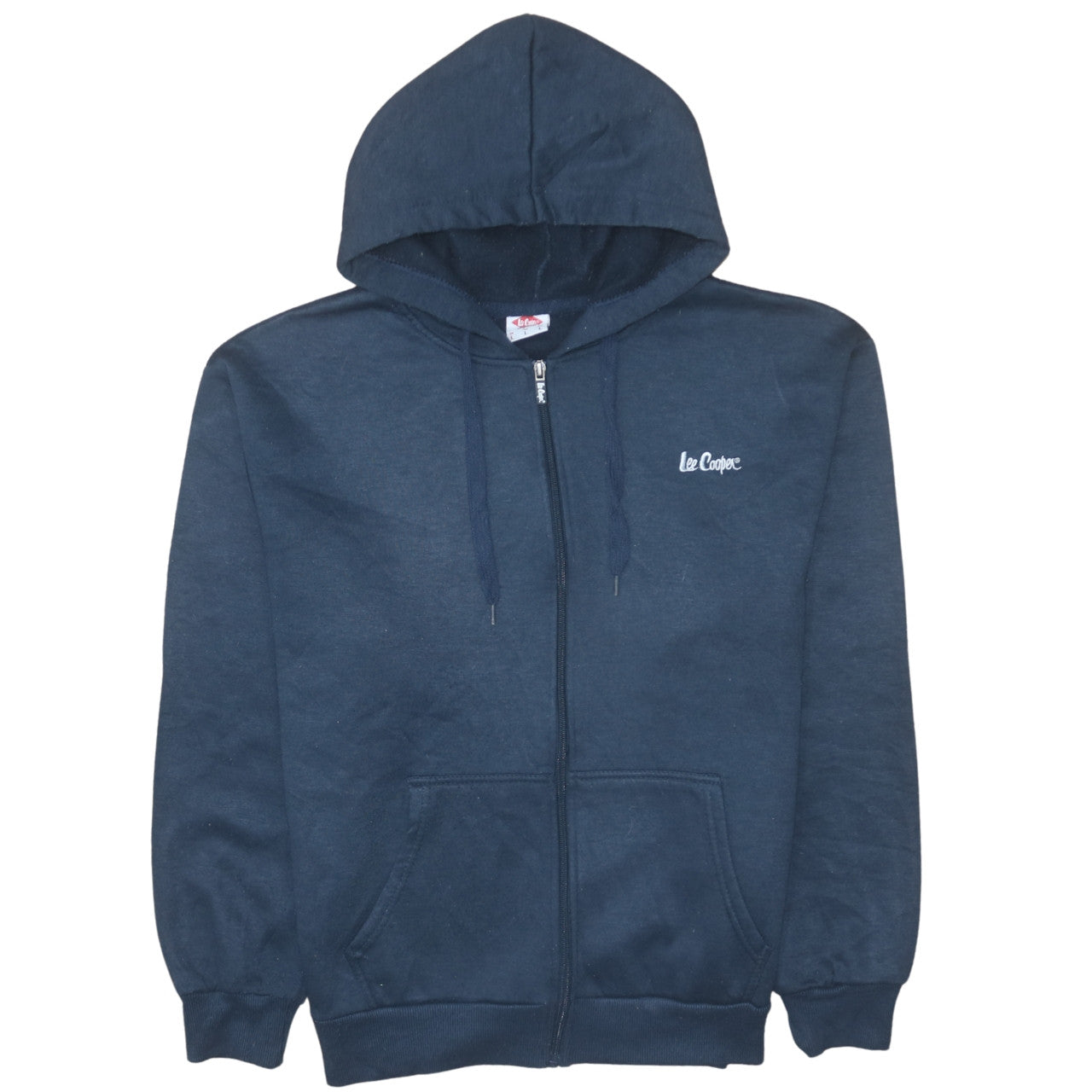 Mens UK Size L Lee Cooper Blue Full Zip Hoodie