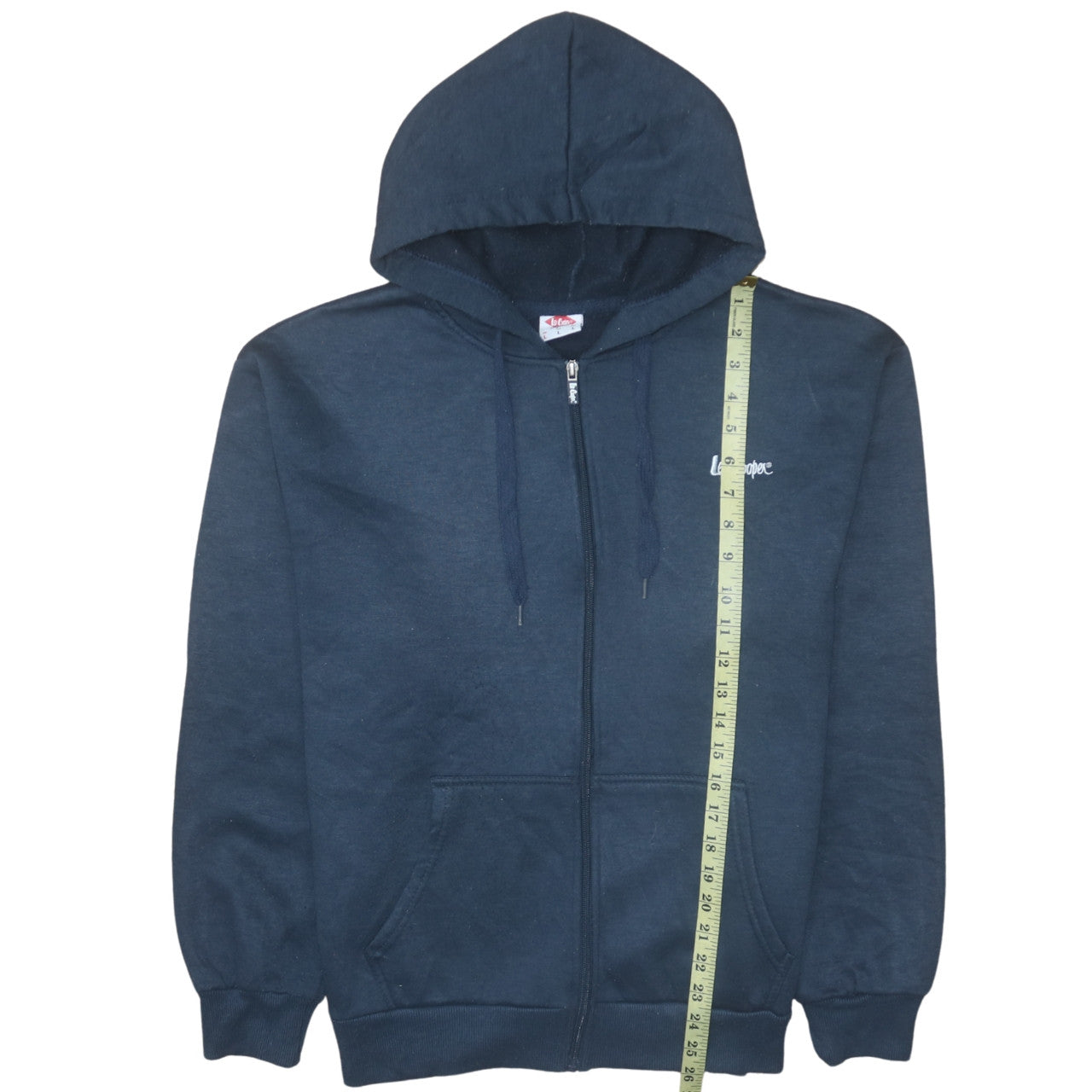 Mens UK Size L Lee Cooper Blue Full Zip Hoodie