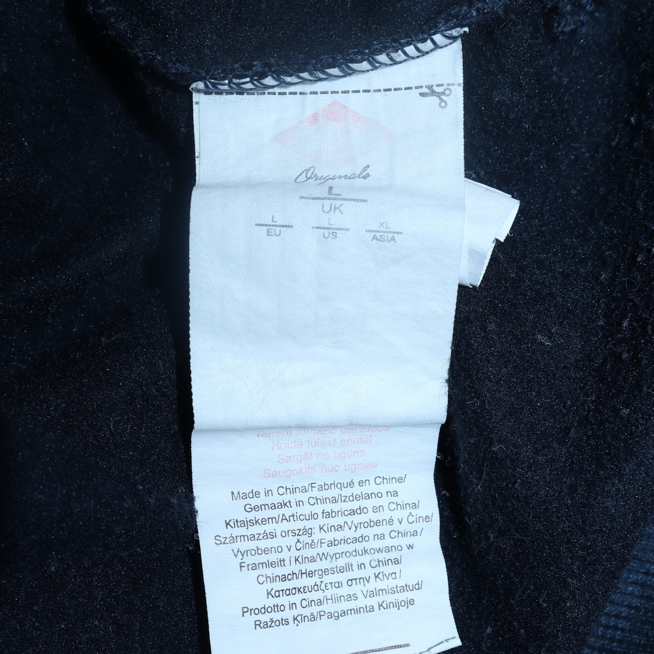Mens UK Size L Lee Cooper Blue Full Zip Hoodie