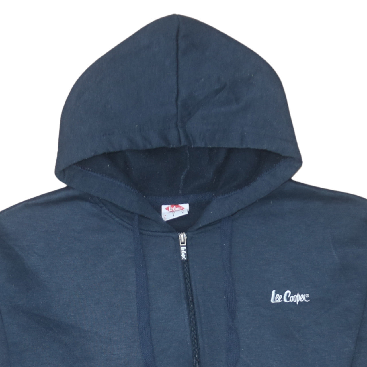 Mens UK Size L Lee Cooper Blue Full Zip Hoodie