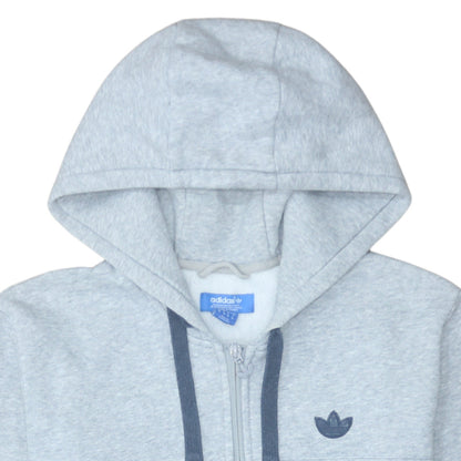 Mens UK Size M adidas Grey Full Zip Hoodie