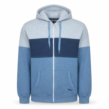 Mens UK Size L Lee Cooper Blue Full Zip Hoodie