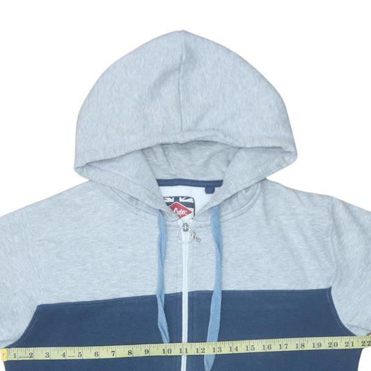 Mens UK Size L Lee Cooper Blue Full Zip Hoodie