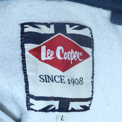 Mens UK Size L Lee Cooper Blue Full Zip Hoodie