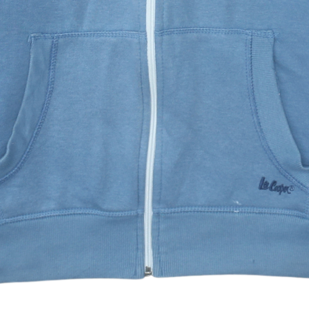 Mens UK Size L Lee Cooper Blue Full Zip Hoodie