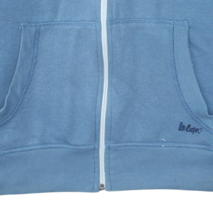 Mens UK Size L Lee Cooper Blue Full Zip Hoodie