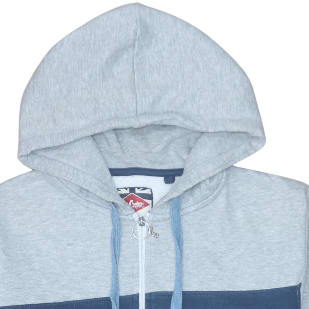 Mens UK Size L Lee Cooper Blue Full Zip Hoodie