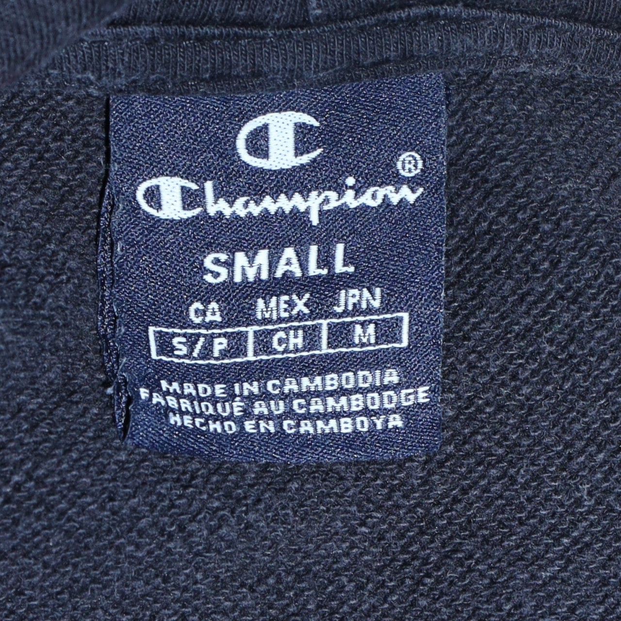Womens UK Size S Champion Black Pullover Hoodie