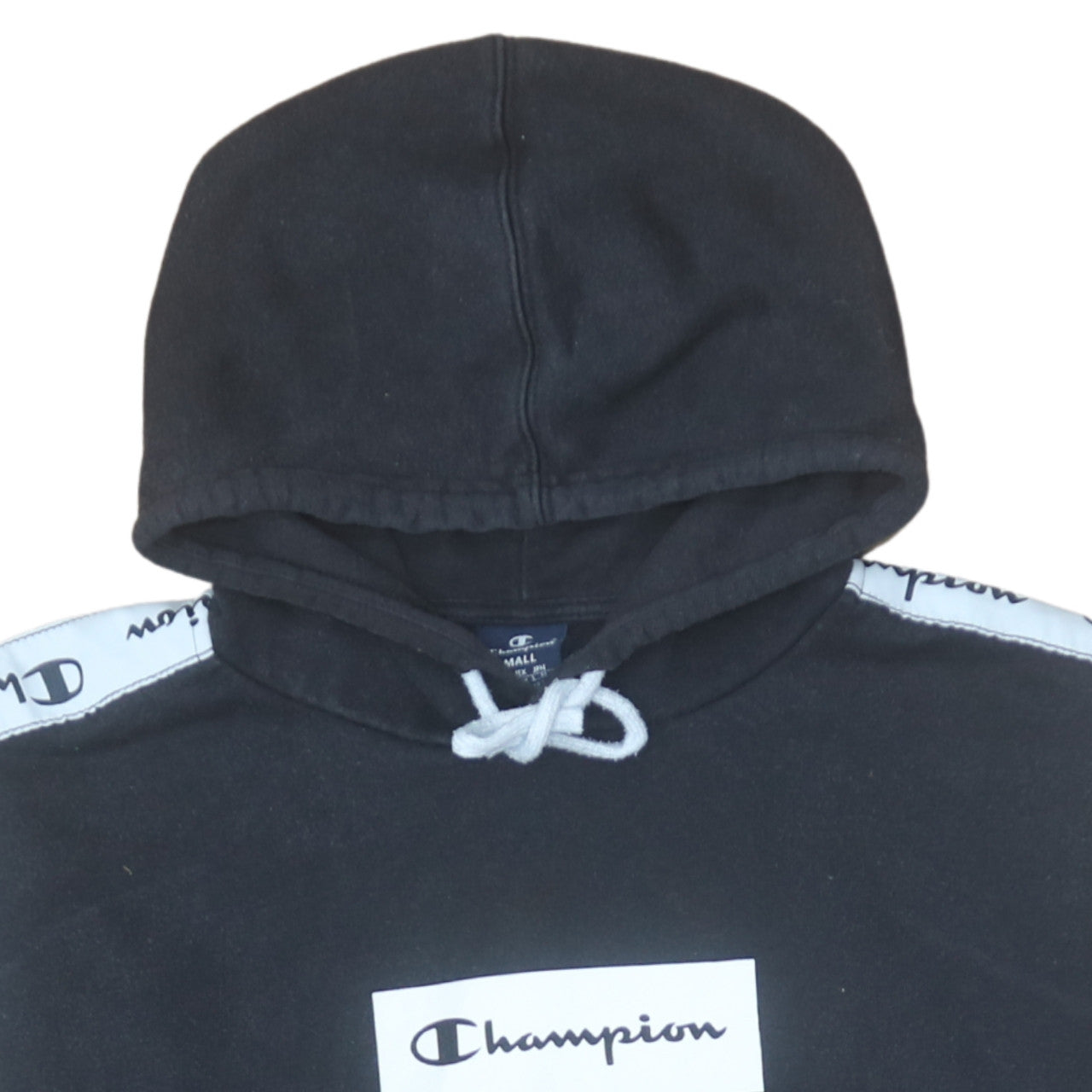 Womens UK Size S Champion Black Pullover Hoodie