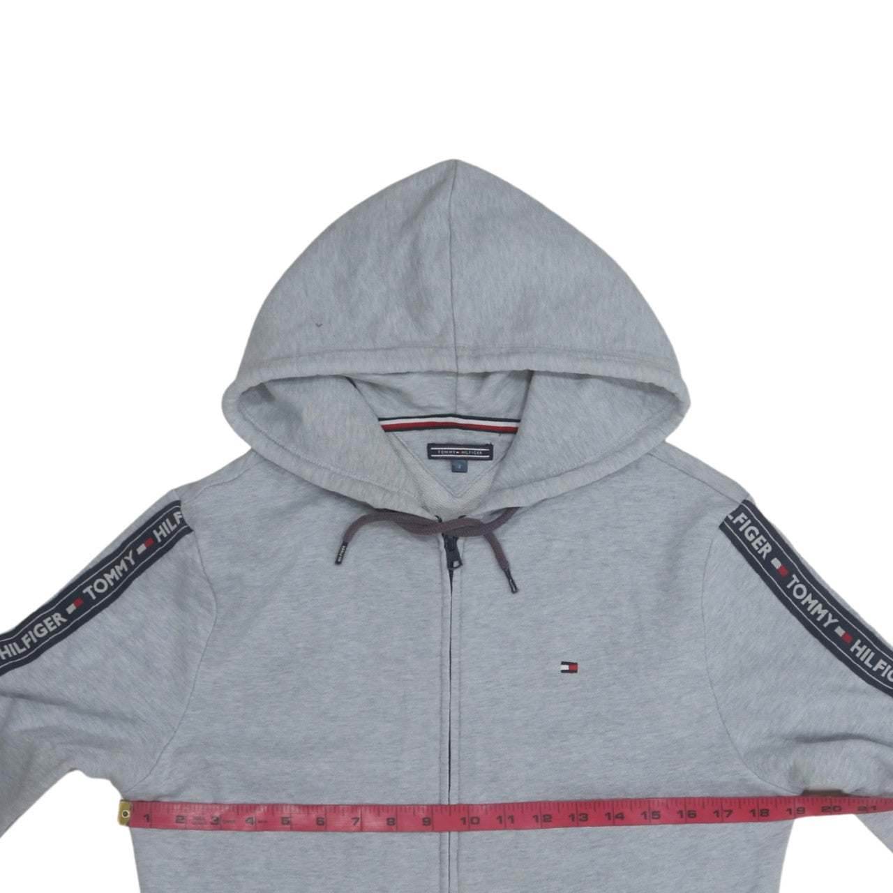Womens UK Size S Tommy Hilfiger Grey Full Zip Hoodie