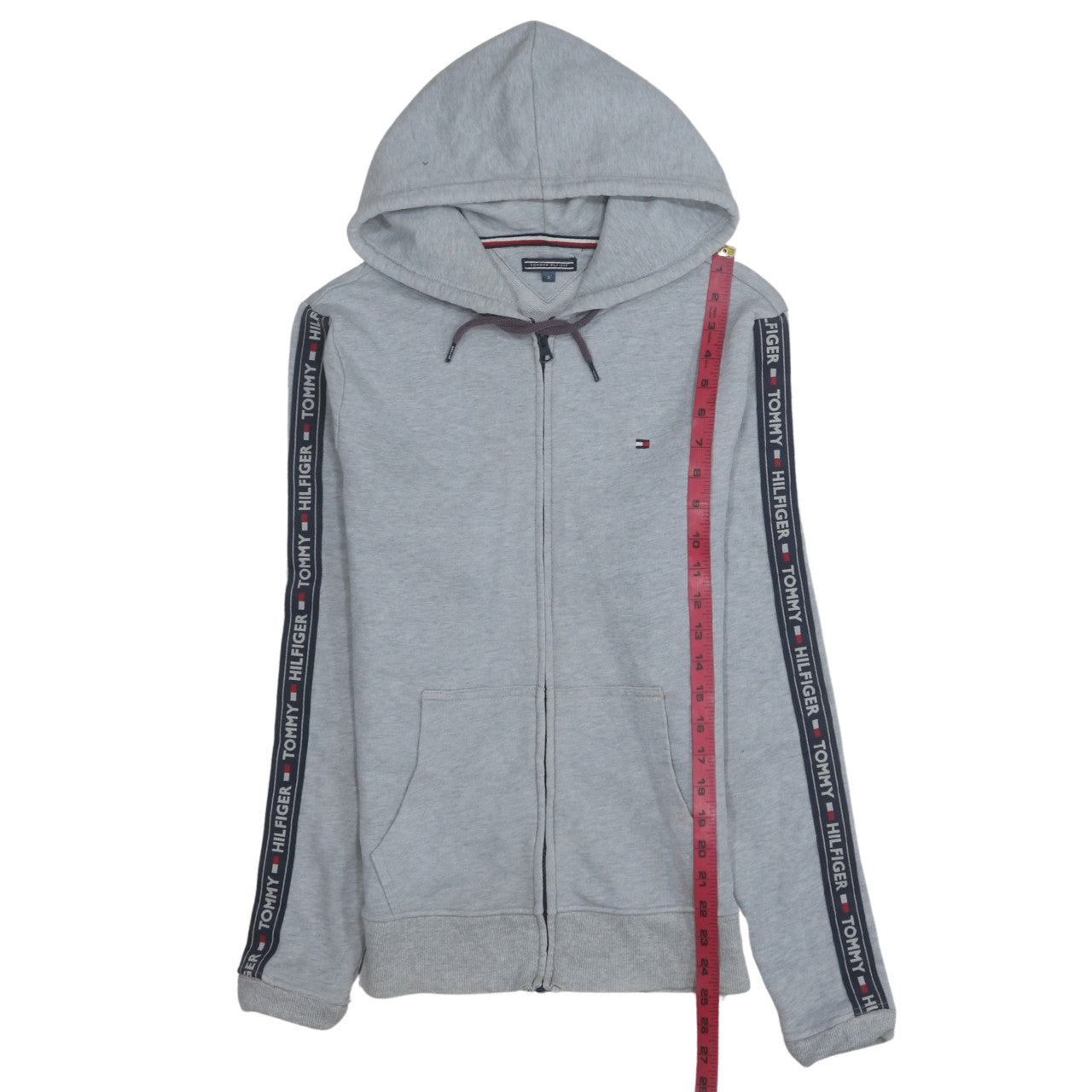 Womens UK Size S Tommy Hilfiger Grey Full Zip Hoodie