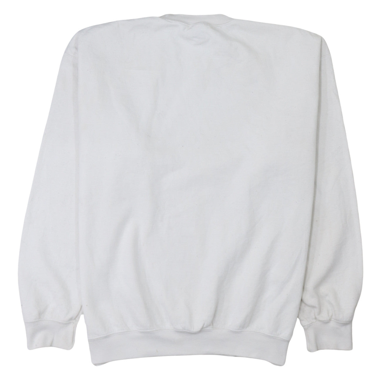 Womens UK Size L Gildan White Pullover Sweatshirt