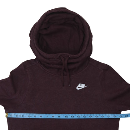 Womens UK Size XS Nike Brown Pullover Hoodie