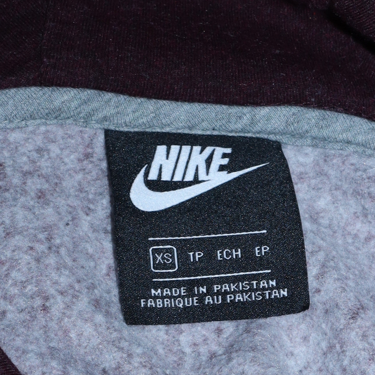 Womens UK Size XS Nike Brown Pullover Hoodie