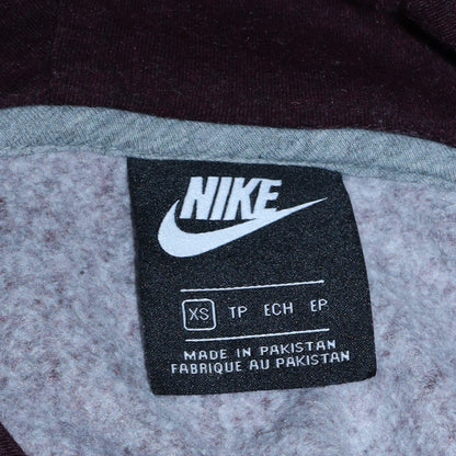 Womens UK Size XS Nike Brown Pullover Hoodie