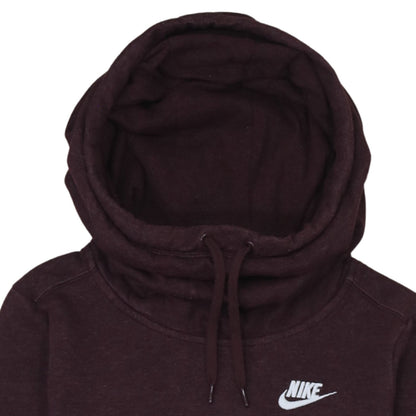 Womens UK Size XS Nike Brown Pullover Hoodie