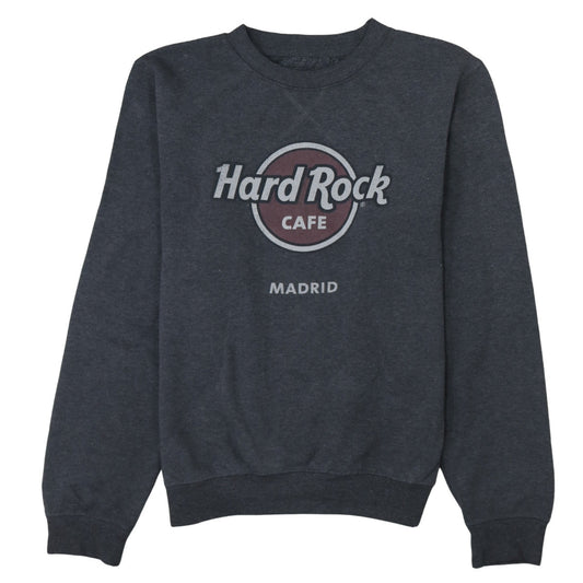 Womens UK Size M Hard Rock Cafe Black Pullover Sweatshirt