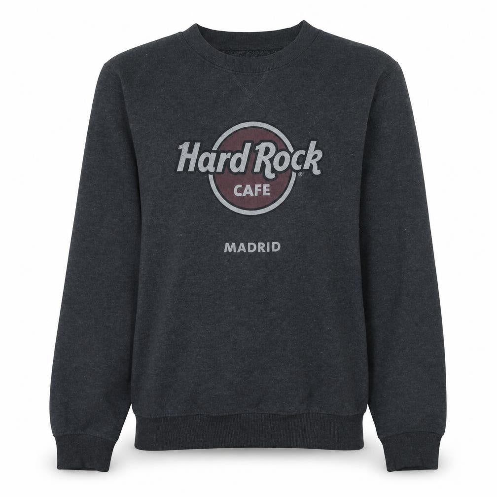 Womens UK Size M Hard Rock Cafe Black Pullover Sweatshirt