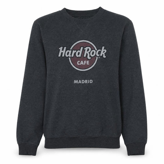 Womens UK Size M Hard Rock Cafe Black Pullover Sweatshirt