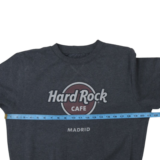 Womens UK Size M Hard Rock Cafe Black Pullover Sweatshirt