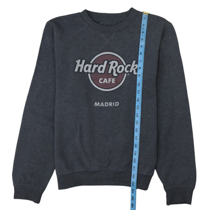 Womens UK Size M Hard Rock Cafe Black Pullover Sweatshirt