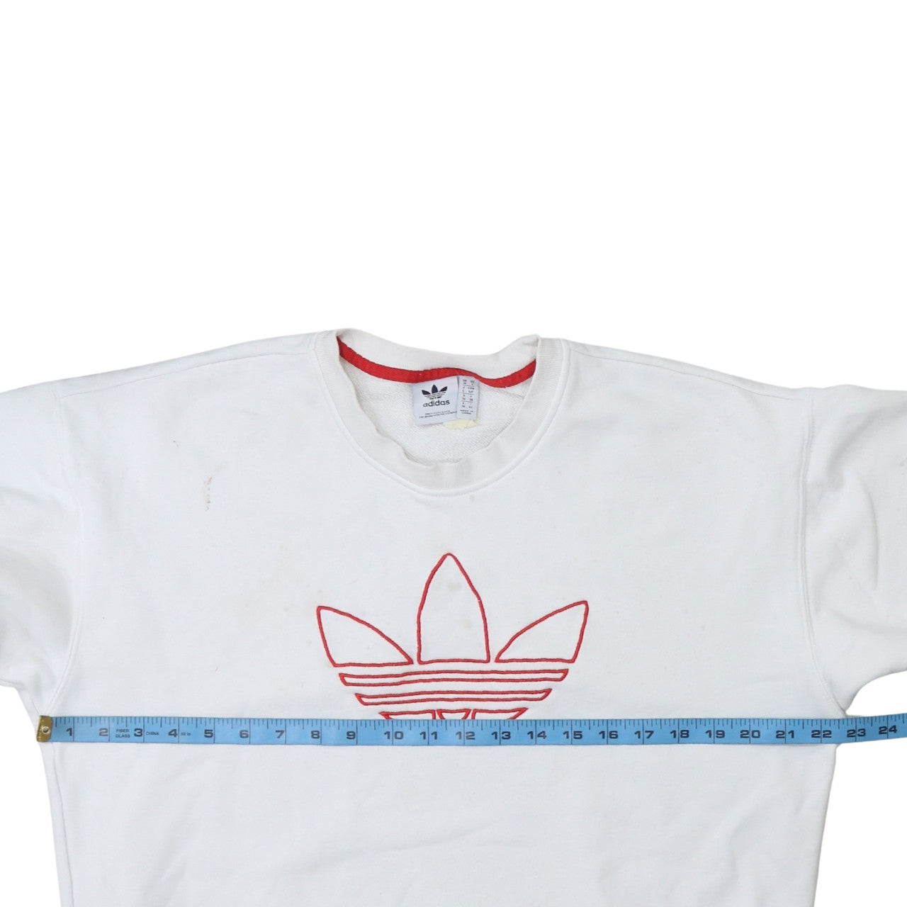 Womens UK Size 10 Adidas White Pullover Sweatshirt