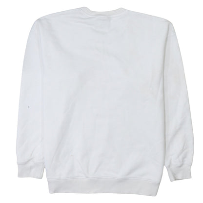 Womens UK Size 10 Adidas White Pullover Sweatshirt
